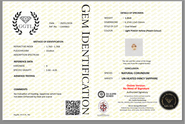 GIA Approved Certification